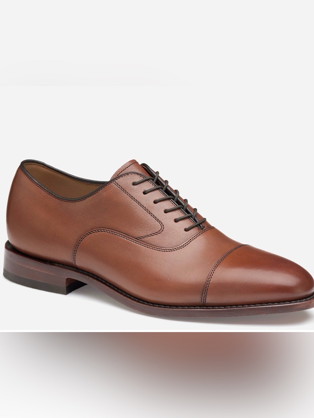 Johnston and Murphy Melton Cap Toe Tan Calfskin - 9